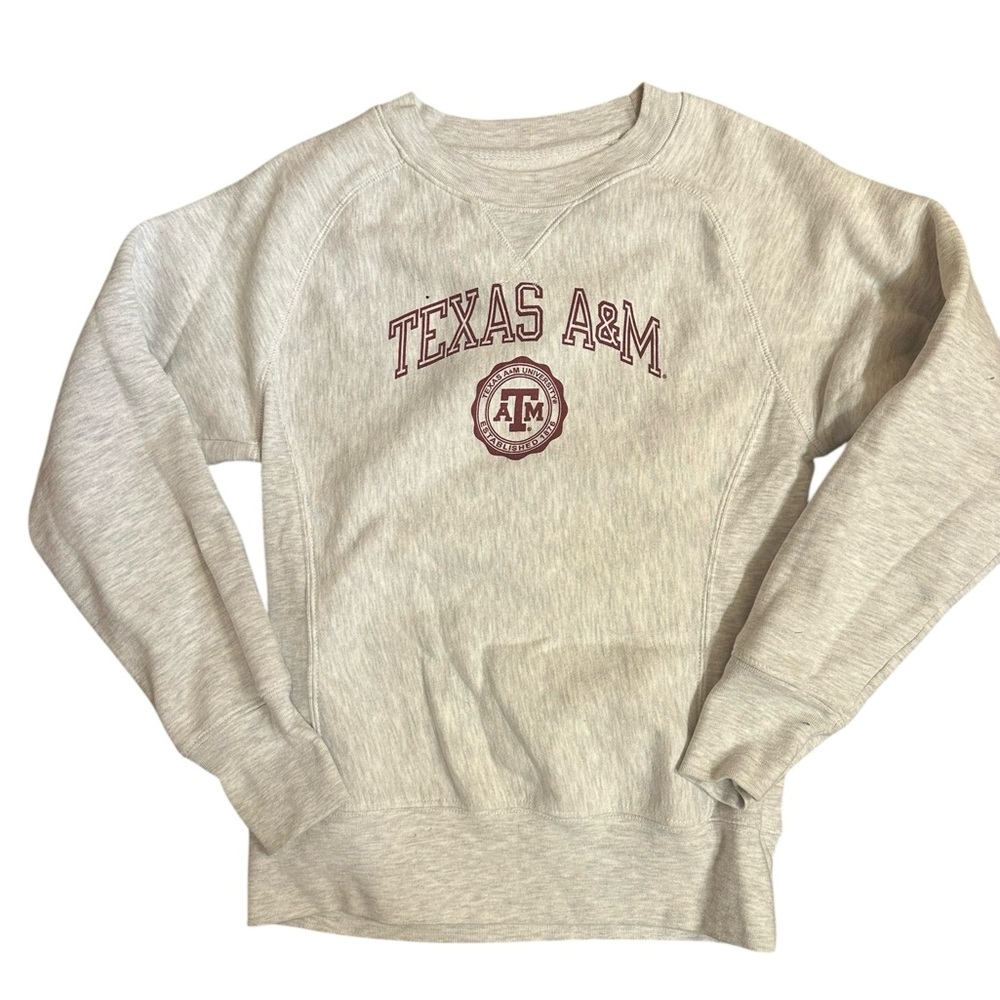 Knights Apparel Gray Texas A&M Sweatshirt